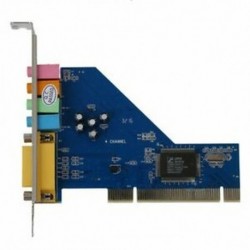 4-csatornás C-Media 8738 Chip 3D audio sztereó belső PCI hangkártya Win7 64 D1N1