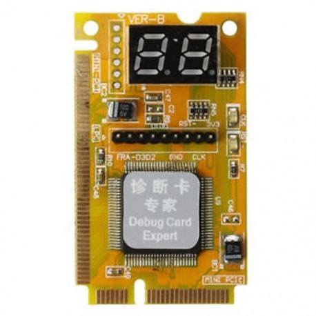 2X (Notebook diagnosztikai kártya 2 számjegyű Mini PCI / PCI-E LPC POST elemző teszter C5N8