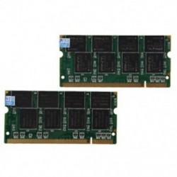 2 GB 2X1 GB PC2700 DDR-333 nem ECC 200 tűs CL2.5 laptop (SODIMM) memória (RAM) F2C5
