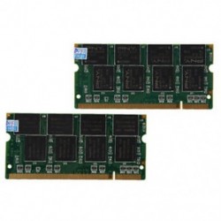 2 GB 2X1 GB PC2700 DDR-333 nem ECC 200 tűs CL2.5 laptop (SODIMM) memória (RAM) R2N3