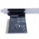 2X (DB25 párhuzamos port IEEE 1284 nyomtató PCI vezérlőkártya adapter, fekete O6I3)