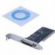 2X (DB25 párhuzamos port IEEE 1284 nyomtató PCI vezérlőkártya adapter, fekete O6I3)