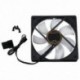 2X (ÚJ 120 mm-es LED DC 12V 3Pin-es zajmentes PC számítógép ház, P7G5 hűtőventilátor
