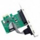 RS232 RS-232 soros port COM és DB25 nyomtató párhuzamos port LPT és PCI-E PCI N8K4