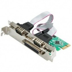 1X (2Port RS-232 soros port  1 DB25 nyomtató párhuzamos port Pci-E Pci kártya AdZ1U9)