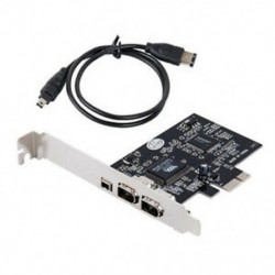 Firewire kártya, PCIe Firewire 800 adapter Windows 10-hez, alacsony profilú T3S9 melltartóval