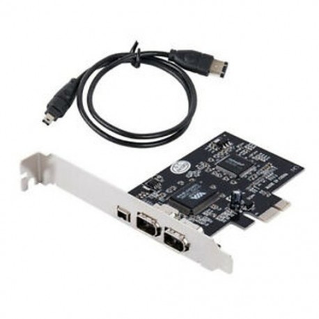 Firewire kártya, PCIe Firewire 800 adapter Windows 10-hez, alacsony profilú T3S9 melltartóval