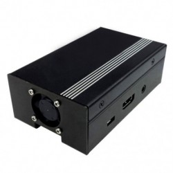Raspberry Pi 3 és Raspberry Pi 2 fémtokokhoz, fekete K3P1 hűtőventilátorral