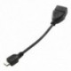 1X (USB A 2.0 aljzat - Micro USB B aljzat kábel adapter C4K6)
