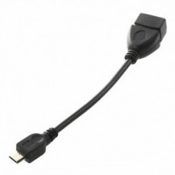 1X (USB A 2.0 aljzat - Micro USB B aljzat kábel adapter C4K6)