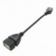 1X (USB A 2.0 aljzat - Micro USB B aljzat kábel adapter C4K6)