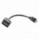 1X (USB A 2.0 aljzat - Micro USB B aljzat kábel adapter C4K6)