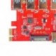 1X (Pci-Express 5-portos USB3.0 külső  2 portos USB3.0 asztali USB3.0 ExpansiX3W4)