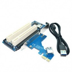 2X (Asztali PCI-Express Pci-E-PCI-adapterkártya-PCI-kettős PCI-bővítőhely Expa F7D4