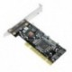 8X (PCI Expand CARD 4 Port SATA kártya hozzáadása Sil 3114 lapkakészlettel kompatibilis K6I6-hoz