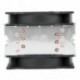 6X (SNOWMAN 4PIN CPU hűtő 6 hőcsővel Dupla ventilátorok 12 cm-es hűtéssel LGA775 1 D4M5
