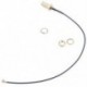 1X (15 cm U.FL / IPX - RP-SMA női antenna pigtail jumper kábel arany C9Y8)