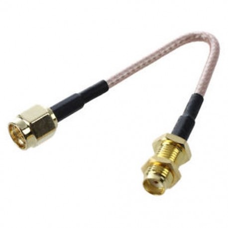 SMA női-férfi koaxiális kábel antenna adapter 11cm W8L6 E5H1 G3E4