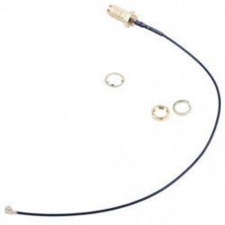 4x (15 cm U.FL / IPX - RP-SMA női antenna pigtail jumper kábel arany L1H7)