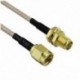 2x antenna kábel SMA aljzat SMA aljzathoz F / M csatlakozó kábel adapter arany   B S1D5