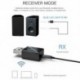1X (Mini Bluetooth 5.0 audio vevőegység, 3,5 mm-es Aux vezeték nélküli adapter P3H5