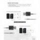 1X (Mini Bluetooth 5.0 audio vevőegység, 3,5 mm-es Aux vezeték nélküli adapter P3H5