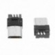 10 db A-típusú micro USB típusú 5-pólusú csatlakozók csatlakozója, U3J5