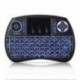 2X (Mini 2,4 GHz-es vezeték nélküli QWERTY billentyűzet hordozható kézi érintőpaddal és F4X8