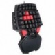 Delux T9 Gaming Keyboard 47 gombok Egykezes vezetékes USB billentyűzet Dupla szóköz M1F1