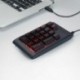 6X (LED háromszínű hordozható USB numerikus billentyűzet 19 kulcsos bemeneti eszközök Külső L8I7