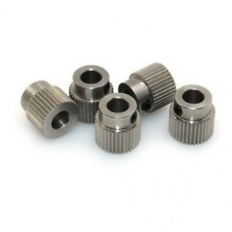 Extruder csiga 36 fogazott, 5 mm rozsdamentes acél hajtómű 1,75 mm és J7S7 típusokhoz