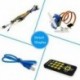 Alapvető 1602LCD kezdőkészlet az Arduino LED Servo Buzzer ellenállás jumperhez PDF B3B7