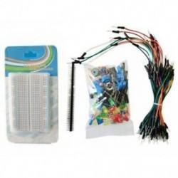 4X (indítókészlet arduino ellenállás / LED / kondenzátor / jumper vezetékekhez / BreadL9M2