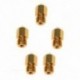 1X (5PCS 3D nyomtató, 0,4 mm-es extruderes sárgaréz fúvóka nyomtatófej MK8 1,75 mm AB R8N4