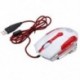 Fekete - K1015 usb vezetékes egér 7 gomb 4 színű Led 4000 Dpi állítható optikai Ga N4W3