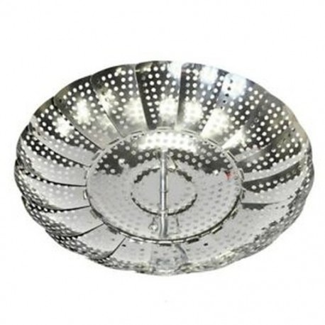 Összecsukható gőzöskosár - bármilyen méretű edénybe belefér, hogy a főzés gyors és egyszerű legyen