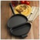 Összecsukható rozsdamentes acélból készült, nem tapadó omlettes edényes főzőedények T4I4 fedéllel