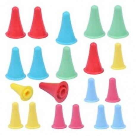 20 db kötött kötőtű hegyvédő / dugó 2 méret L2P6 kötéshez