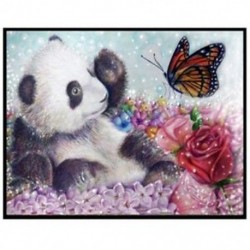 Diy Diamond Festmény &quot Állatok Szép Panda&quot  Hímzés Teljes Négyzetű Gyémánt V1A3