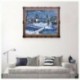 Karácsony este 5D gyémántfestés hímzéssel DIY keresztszemes készlet Home Wa K1M6
