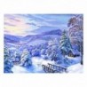 Snowscape DIY 5D teljes gyémántfestésű hímzett keresztszemes hímzésű dekoráció C K1F7