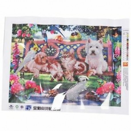 Animal Paradise 5D Diamond DIY festés hímzéssel, házimunka 40 * 30cm W6W2