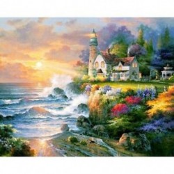 Gyémántfestés Tengeri táj keresztszemes öltés 5D Diy Diamond Landscape Diam I1N8