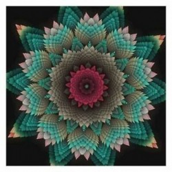 5D gyémántfestéses teljes fúrók virágos Diy gyémánt hímzőkészlettel Mandala F C0V6