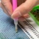 5D gyémánt hímzés tájkép vízesés DIY gyémántfestés Diamond Cros D6Y3