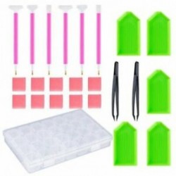 1X (24 darab DIY gyémántfestő keresztszemes szerszámkészlet, beleértve az S X3F1 gyémántot