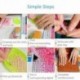 1X (20 darabos gyémántfestő eszközök 5D DIY gyémántfestő kiegészítők Dia M3R1