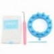 8X (Loom Set Knitter Kötő Virág Loom Kit Készítsen ÜZEMELTETÉSEK Fr Hat Sca X2H9
