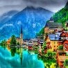 9X (5D gyémántfestés, teljes, fúrós négyzet alakú díszítés, gyémánt hímzés Nature V3D4