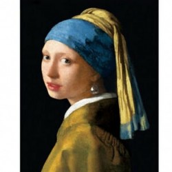 9X (Gyémánt hímzés, Johannes Vermeer, 5D Diy gyémántfestés, Teljes négyzet B3F4